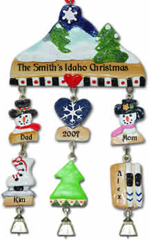 Personalized Winter Christmas Ornament