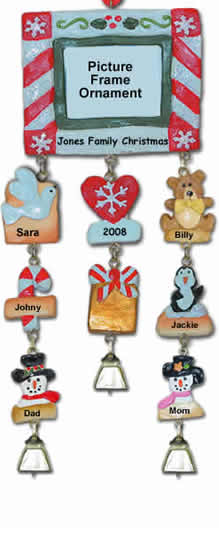 Personalized Picture Frame Ornament