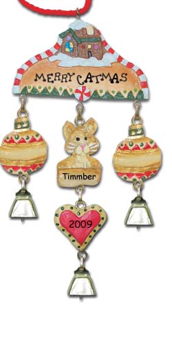 Cat Christmas Ornament