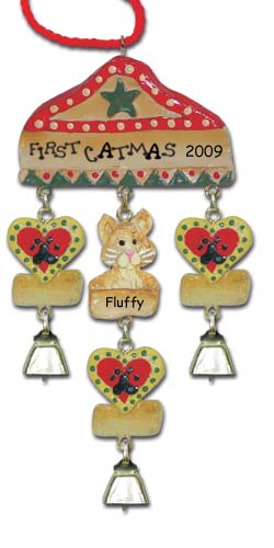 Cat Christmas Ornament
