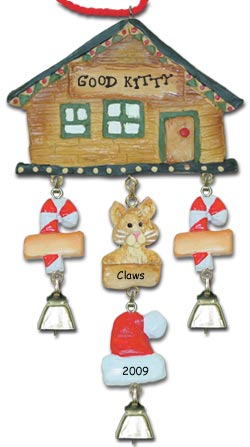 Cat Christmas Ornament