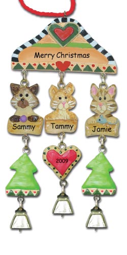 Cat Christmas Ornament