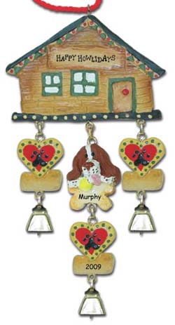 Personalized Springer Spaniel Dog Christmas Ornament