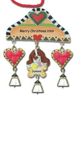 Personalized Springer Spaniel Dog Christmas Ornament