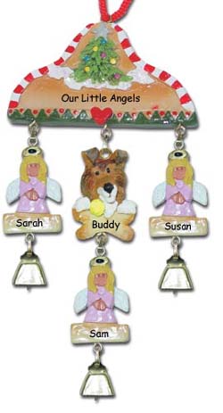 Personalized Collie Christmas Ornament