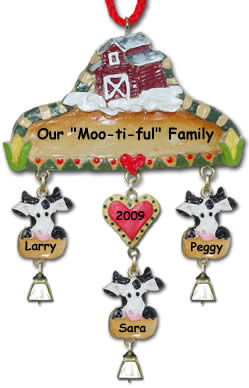 plastic cow yard ornaments
