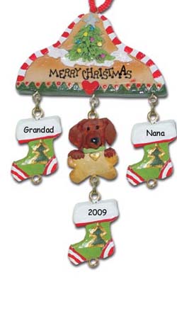 Dachshund Dog Chrismas Ornament
