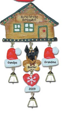 Doberman Pinscher Personalized Dog Christmas Ornament