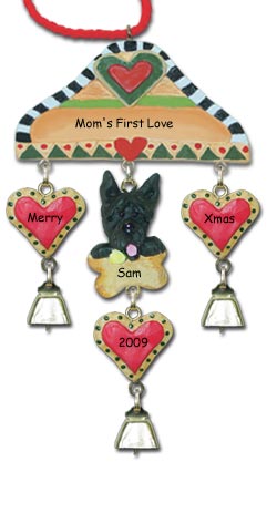 Scottish Terrier Personalized Christmas Ornament