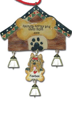 Yorkshire Terrier Personalized Dog Christmas Ornament