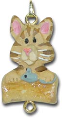 Orange Tabby Cat Ornament