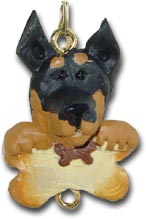 Doberman Pinscher Personalized Dog Christmas Ornament Charm