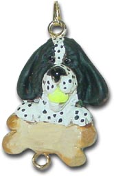 Black Spaniel Personalized Dog Christmas Ornament Charm